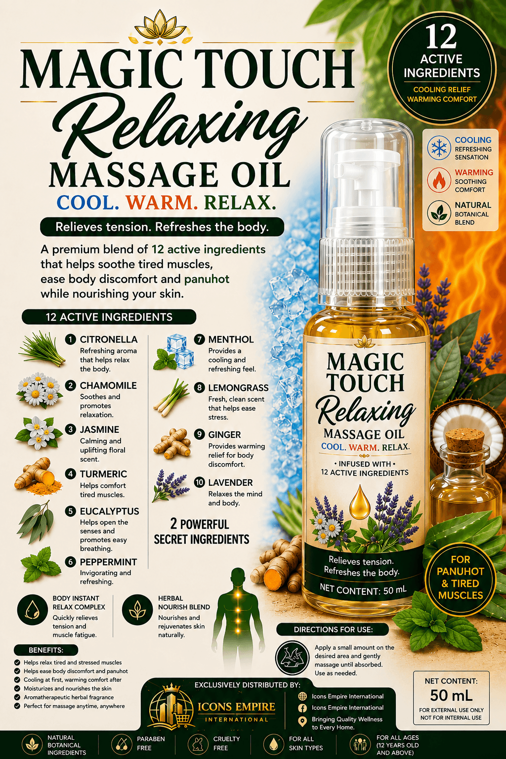 Magic Touch- Relaxing Massage oil